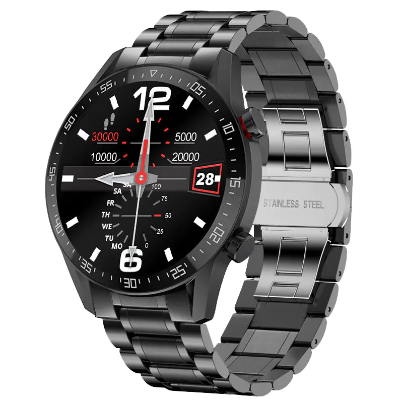 Smartwatch with Steel Band and Bluetooth Calling