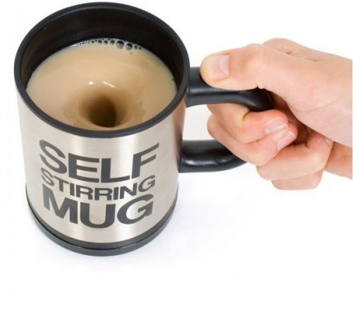 Mug, self-stirring mug, coffee mug