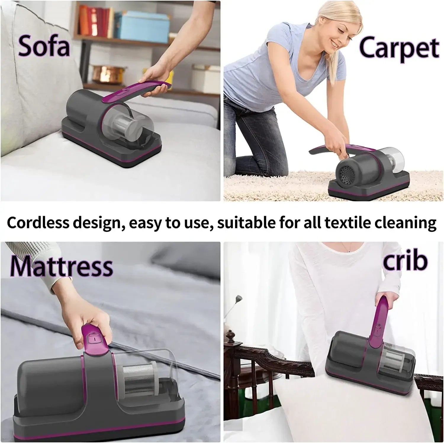Wireless UV-C Mattress Vacuum Cleaner