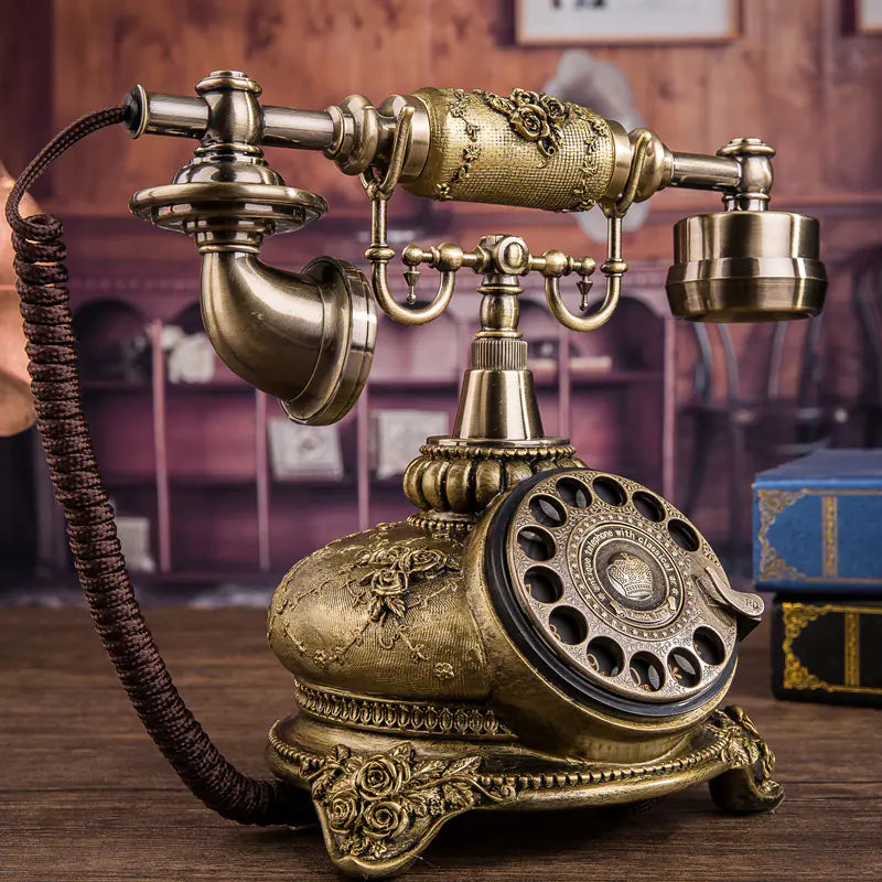 Vintage European Rotary Telephone - Creative Home Landline