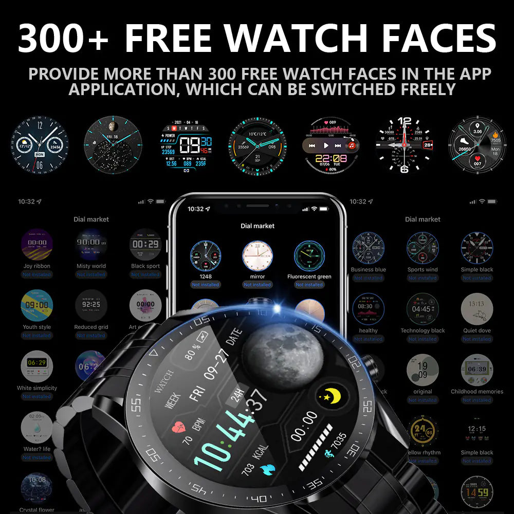 Smartwatch with Steel Band and Bluetooth Calling