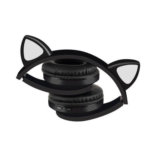 Cat Ear Wireless Headphones - Black 