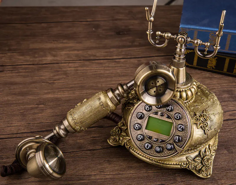 Vintage European Rotary Telephone - Creative Home Landline
