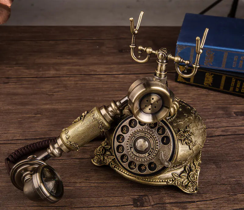 Vintage European Rotary Telephone - Creative Home Landline