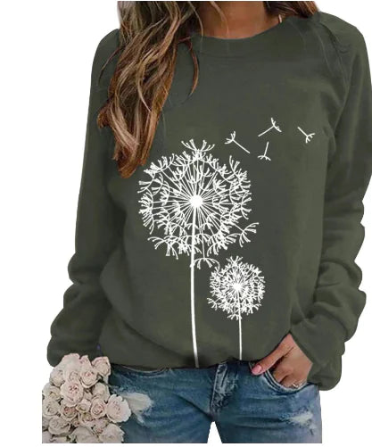 Women's Floral Print Casual Short Sleeve T-shirt