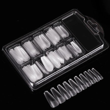 Transparent artificial nail tip set 