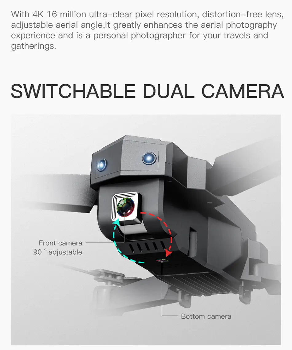 Mini 4K HD Foldable Drone with Remote Control
