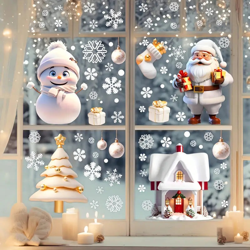 Christmas 113-piece Christmas window decoration set