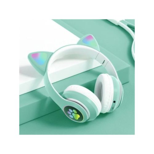 Cat Ear Wireless Headphones – Green 