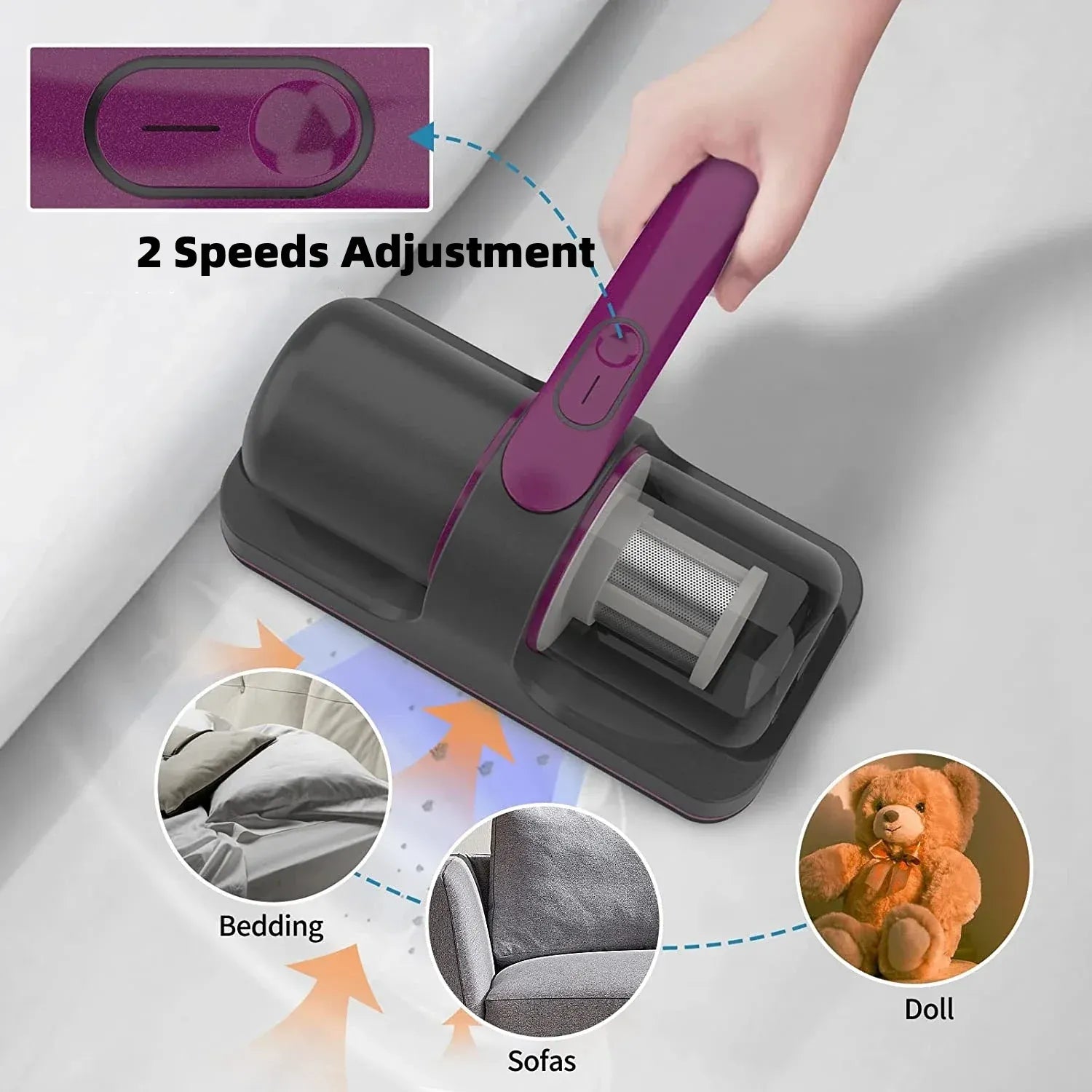 Wireless UV-C Mattress Vacuum Cleaner