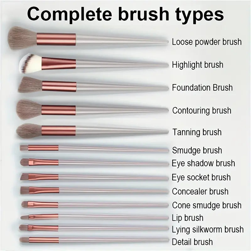 Professional makeup brush set - 13 pcs