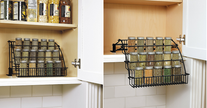Simple Kitchen Shelf Spice Rack for Home Use