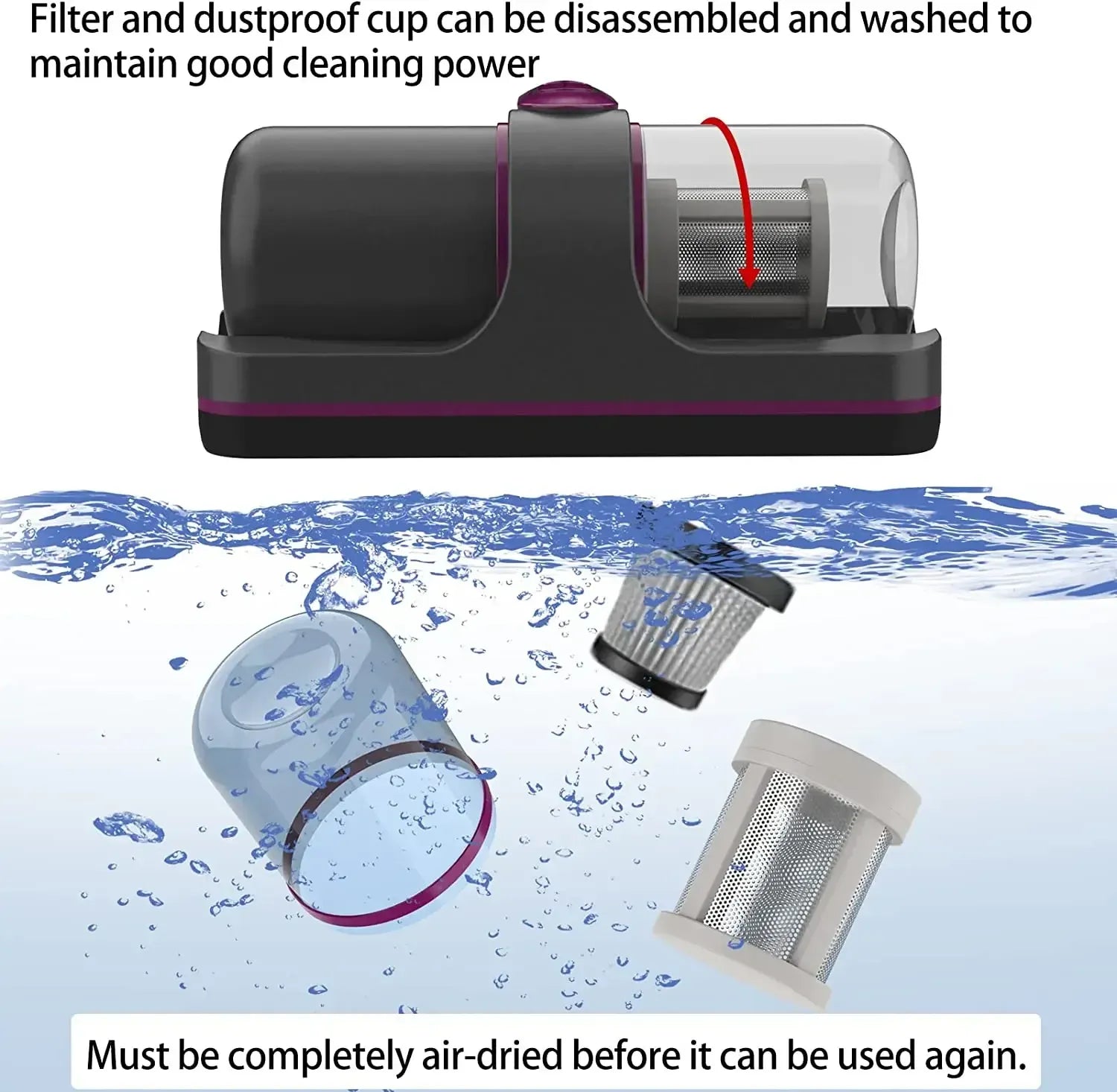 Wireless UV-C Mattress Vacuum Cleaner