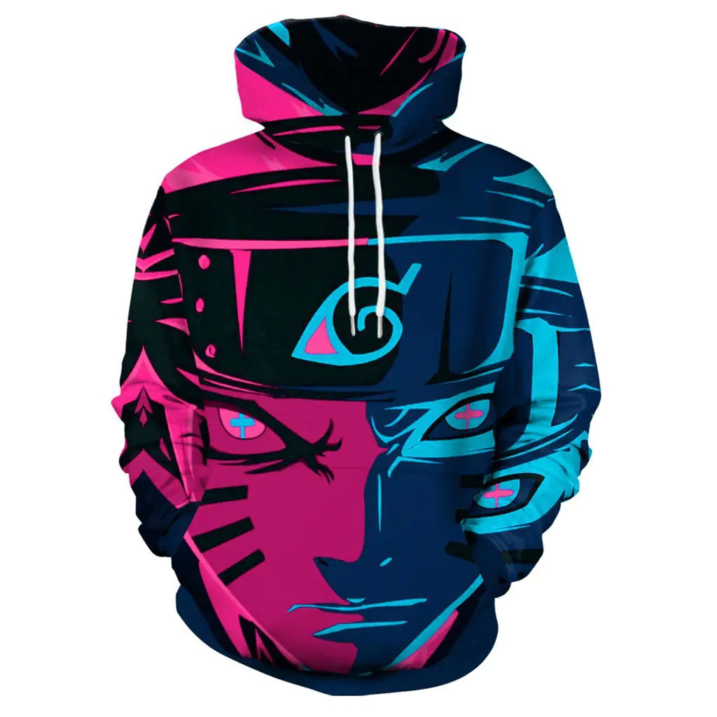 Anime 3D Digital Print Couples Sweatshirt