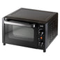 Home HG MS 10 mini oven with thermostat, power 1050 W, 9 liters, max. 230 °C, double glazed door, black HG MS 10