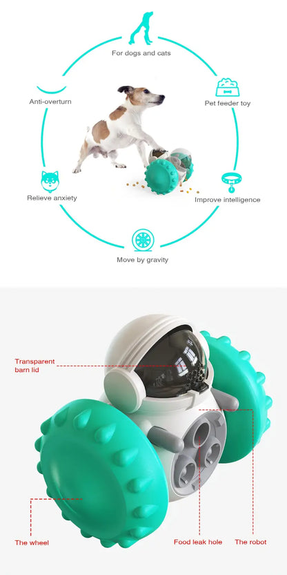 Interaktives Hundespielzeug für langsames Fressen 