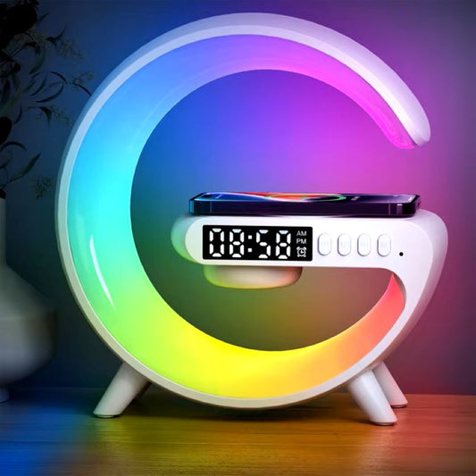 LED Smart Alarm Clock RGB Night Light Wireless with Speaker 