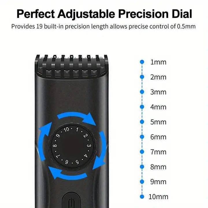 Rechargeable LED Display Professional Scissors for Men