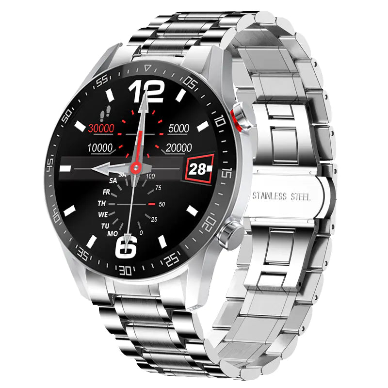 Smartwatch with Steel Band and Bluetooth Calling