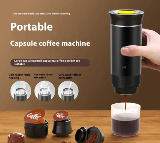 Portable capsule coffee maker 