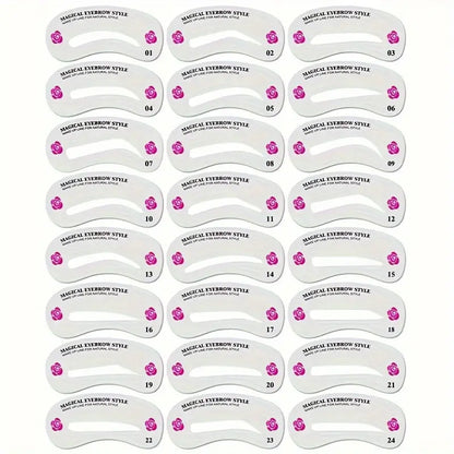 Reusable Eyebrow Stencil Set