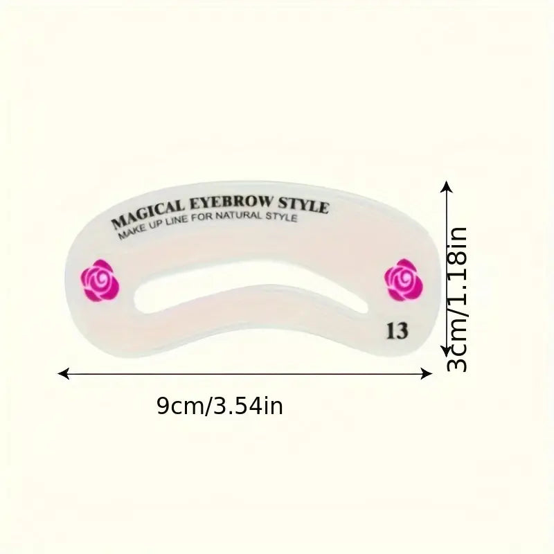 Reusable Eyebrow Stencil Set