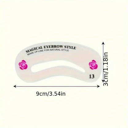 Reusable Eyebrow Stencil Set