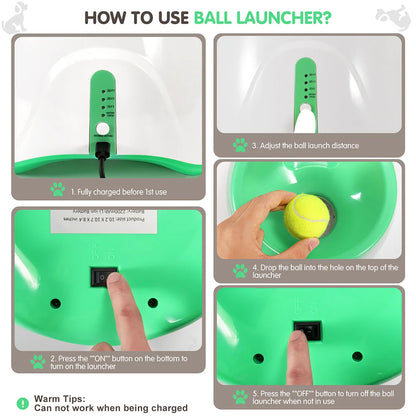 Automatic dog tennis ball launcher 